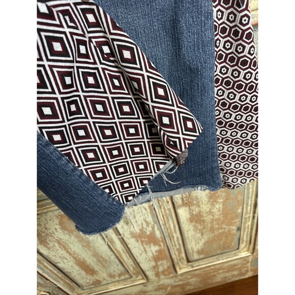 Latina Life Jeans REPAVED  Into Flared Boho  Art Jeans SZ 14 - Picture 14 of 15